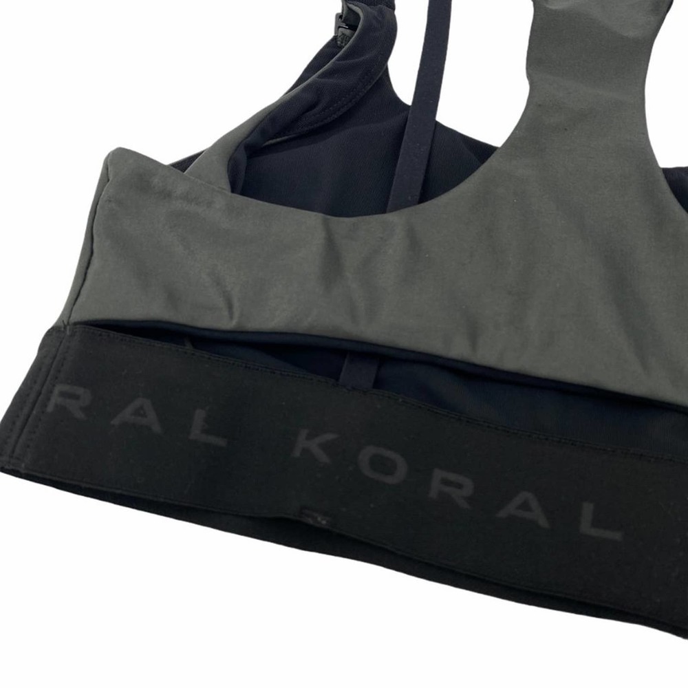 NEW Koral Downbeat Nursing Sports Bra Gunmetal - Picture 7 of 9